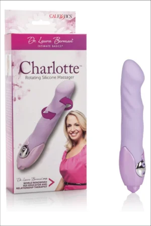 Dr. Laura Berman Intimate Basics Charlotte - Waterproof Silicone Vibrator - Adult Toys for Couples - Purple