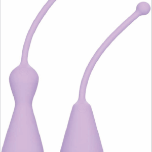 CalExotics Dr. Laura Berman Kegel Set Silicone Weighted Kegel Exercisers – Hands Free Pelvic Floor Weight Training Exercise - Waterproof Sex Toys For Women – Purple
